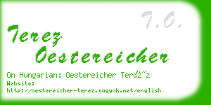 terez oestereicher business card